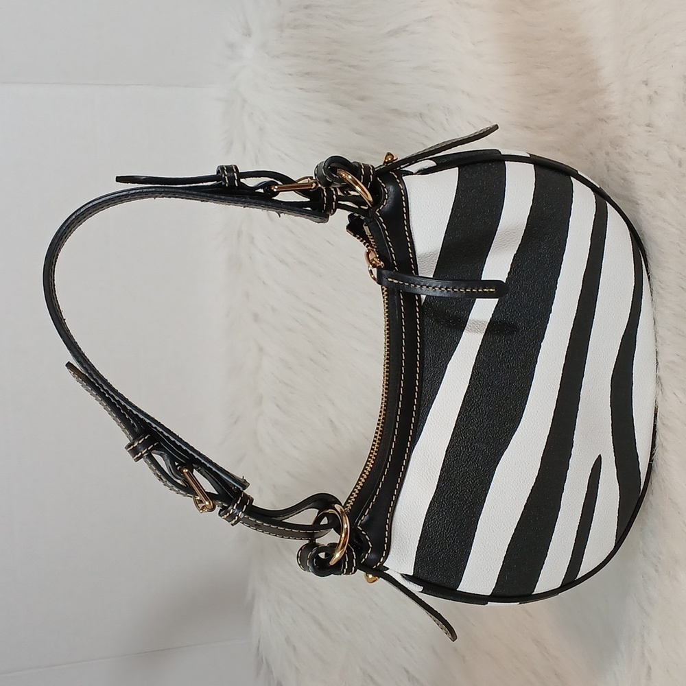 Dooney & Bourke Zebra Stripe Hobo/ Shoulder Bag - Picture 2 of 11